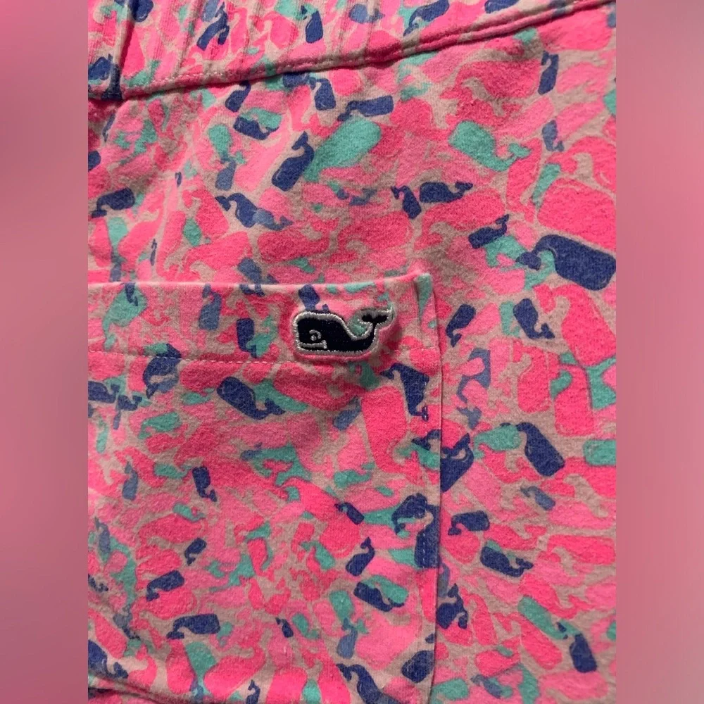 Vineyard Vines,  pink and blue whale pattern shorts - Picture 5 of 5